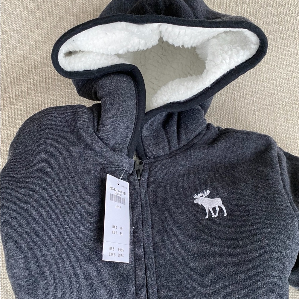 Abercrombie Boys Sherpa Lined Hoodie